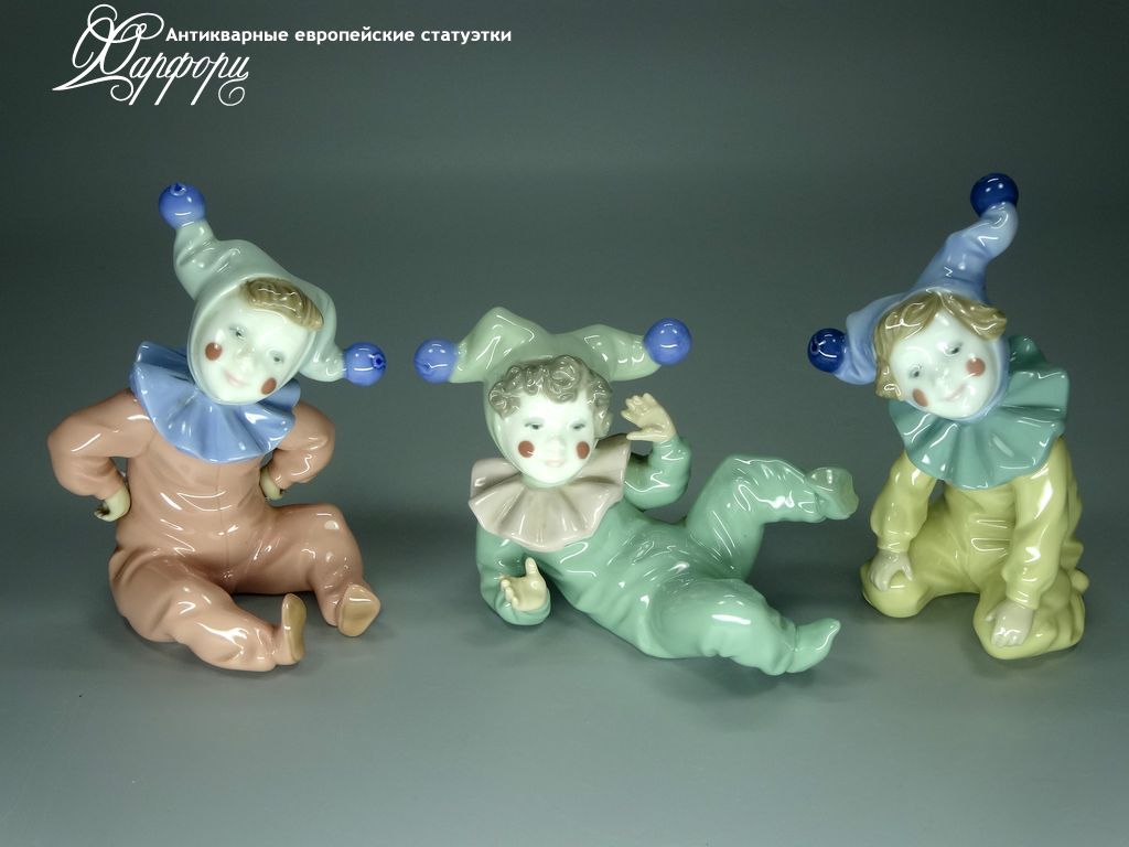 Купить фарфоровую статуэтку Lladro NAO Маленькие клоуны